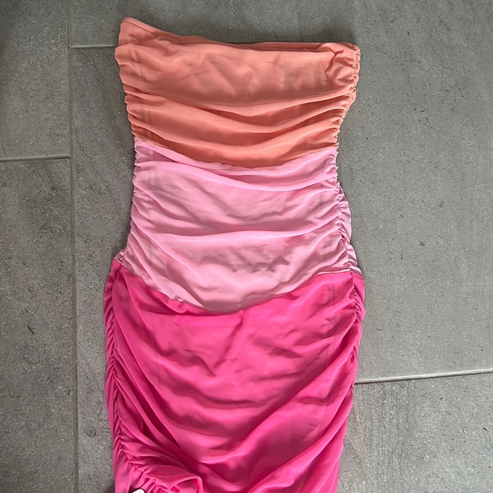 mesh tube dress